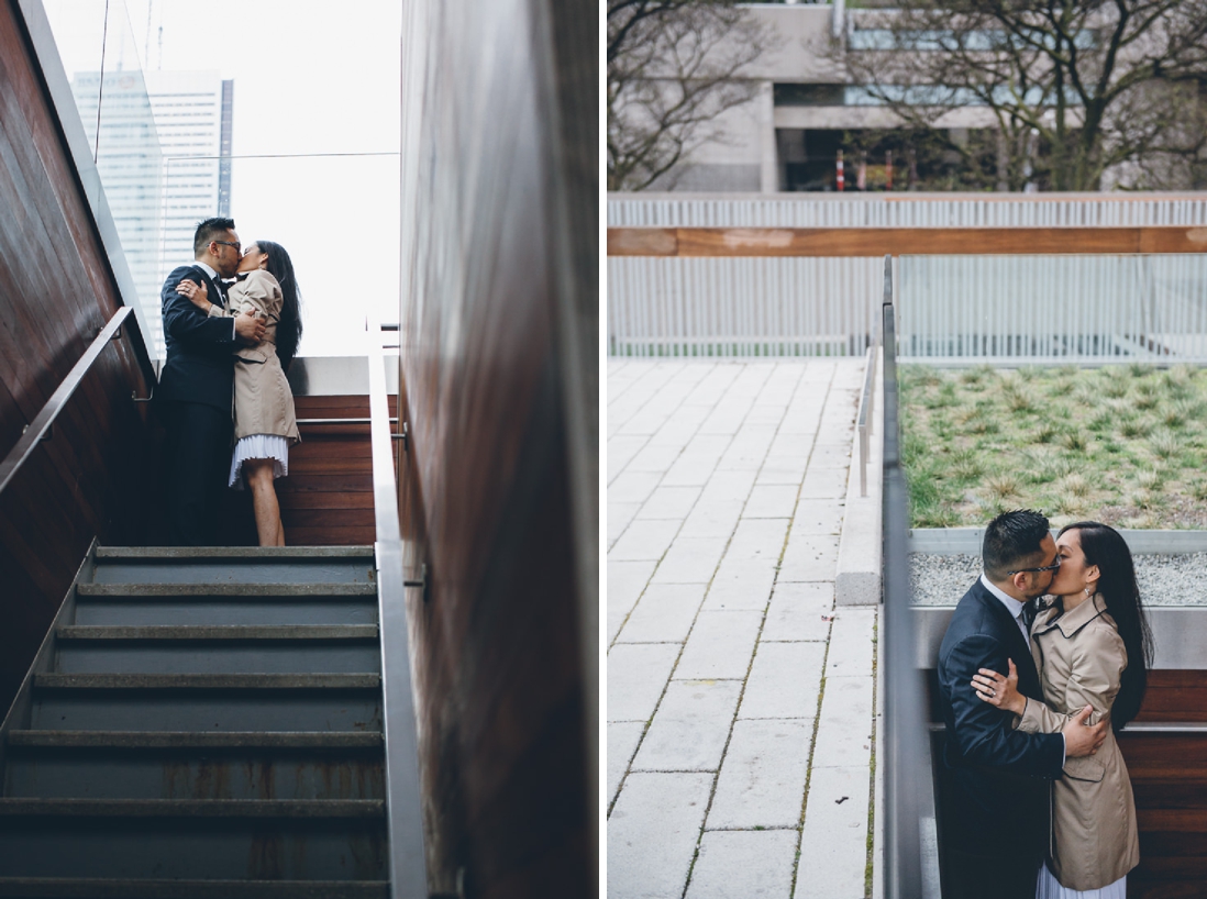Bride & Groom portraits | Nathan Phillips Square | Toronto City Hall Wedding | EIGHTYFIFTH STREET PHOTOGRAPHY