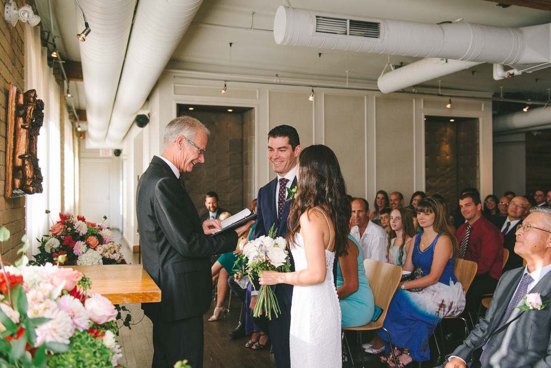 Spoke Club Wedding Ceremony Toronto | EightyFifth Street Photography