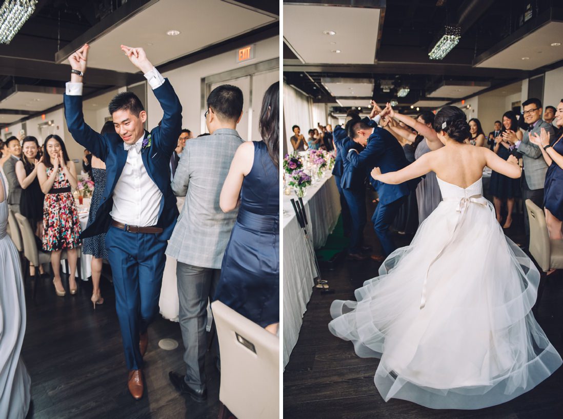 Bride & Groom's entry at wedding reception | Arcadian Loft Wedding, Toronto | EIGHTYFIFTH STREET PHOTOGRAPHY
