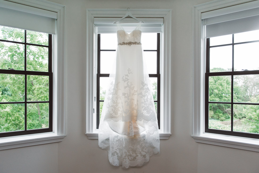 Hanging wedding dress | EightyFifth Street Photography