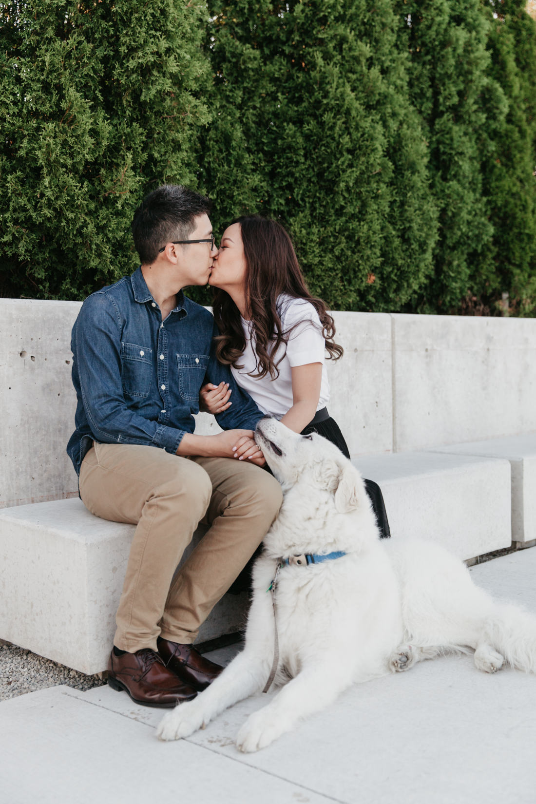 Engagement Photos with dog | Toronto Wedding Photographer | EightyFifth Street Photography
