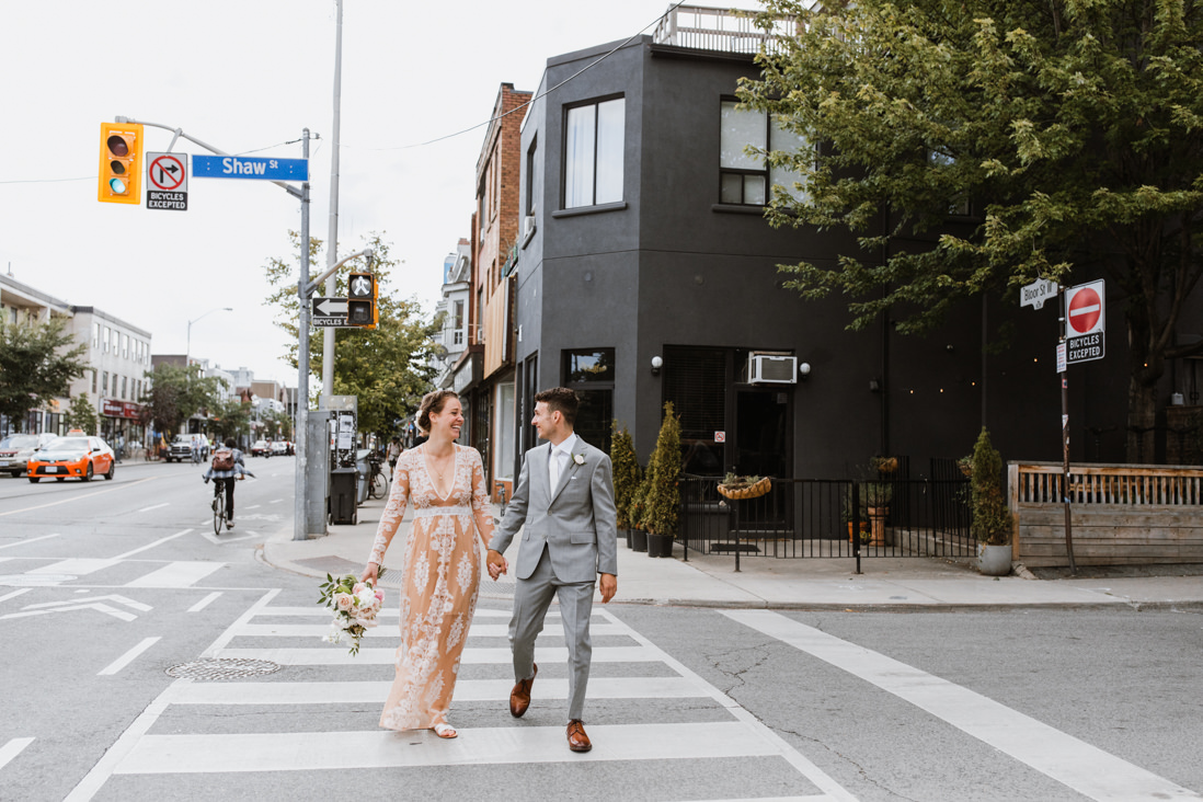 urban wedding portraits in Toronto dovercourt park dufferin grove_EightyFifth Street Photography