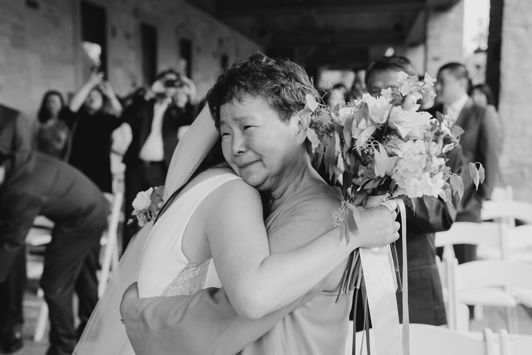 emotional moment with brides mother wedding ceremony eightyfifth street photography