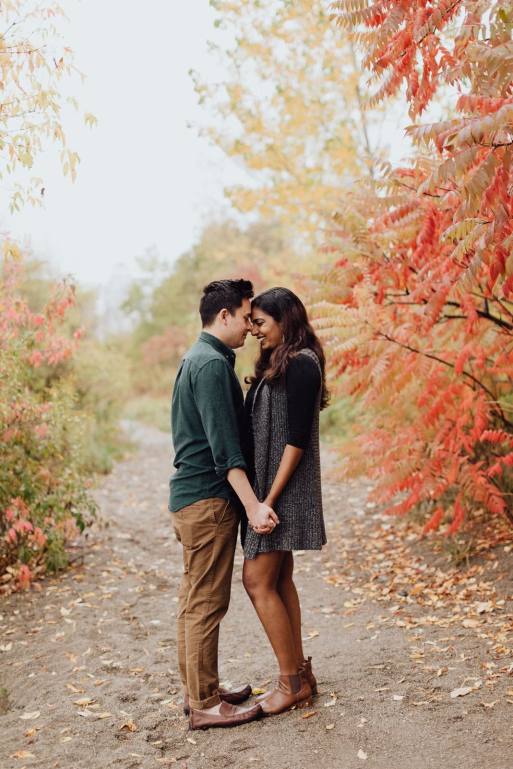 fall humber bay park engagement EightyFifthStreetPhotography